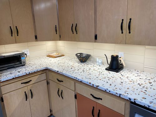 Virginia tile Kona backsplash 